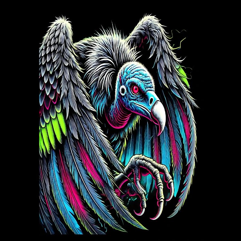 7D2D Inspired Neon Zombie Vulture