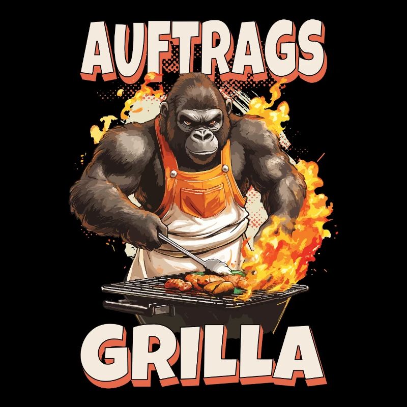 grillade grilla griller gorilla bbq dire drôle