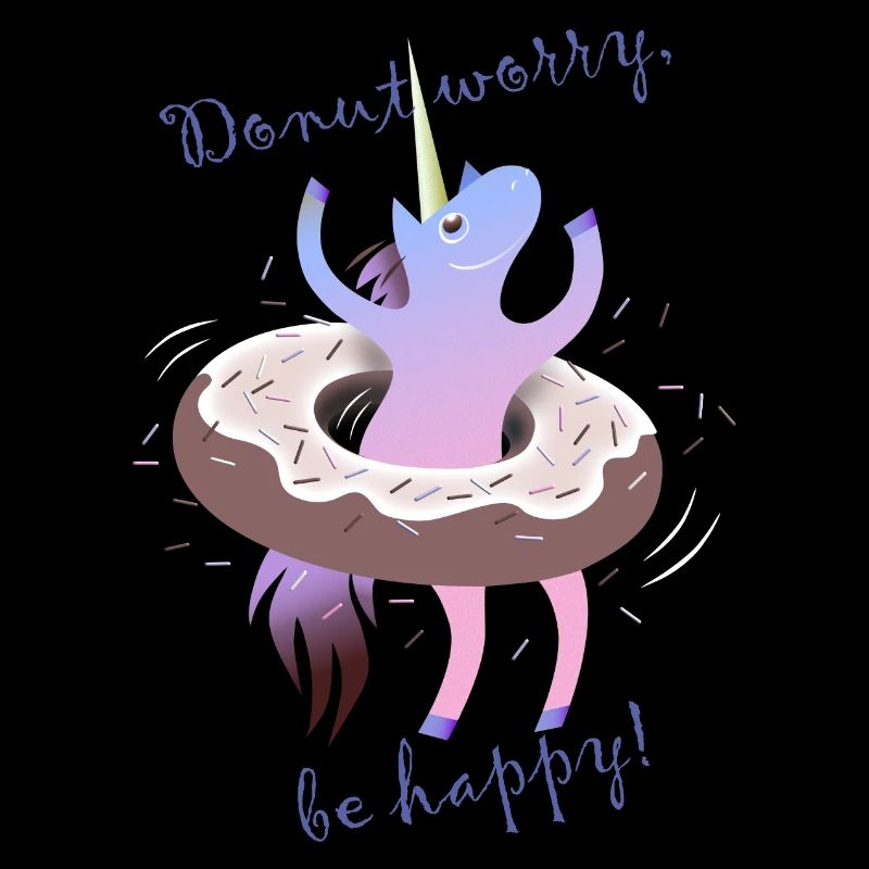 Donut Worry Einhorn Unicorn