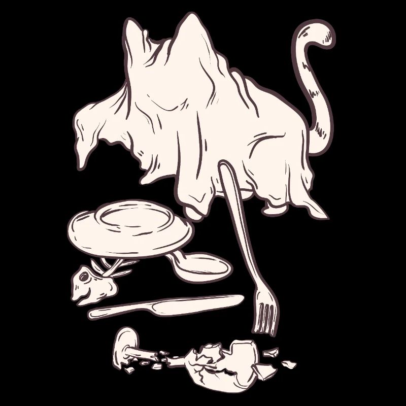 crime scene - halloween cat
