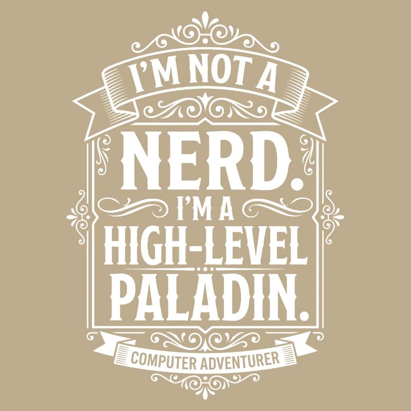 Pas un nerd, un paladin de haut niveau