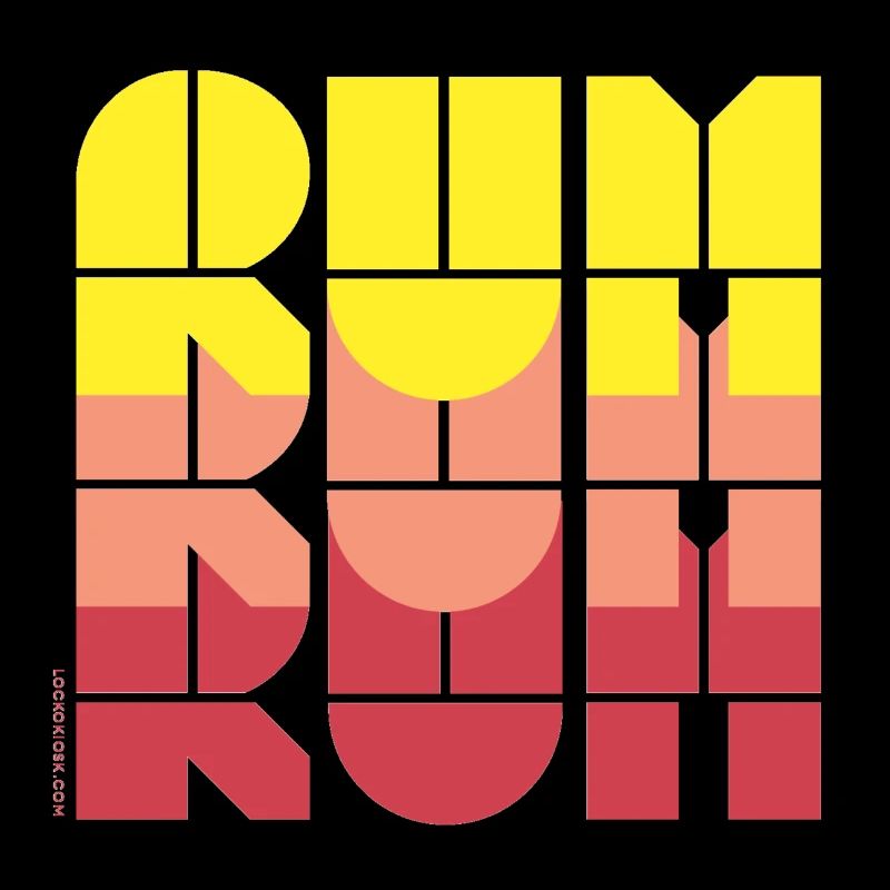 Rum Love Design in Neon Pink Red