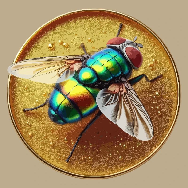 Fly colored