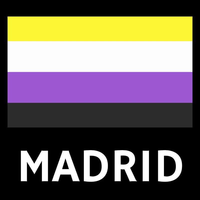 Drapeau de la fierté non binaire Madrid