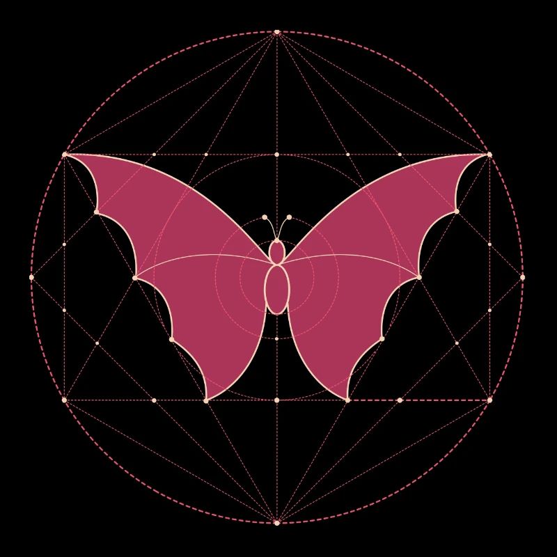 Géométrie sacrée papillon