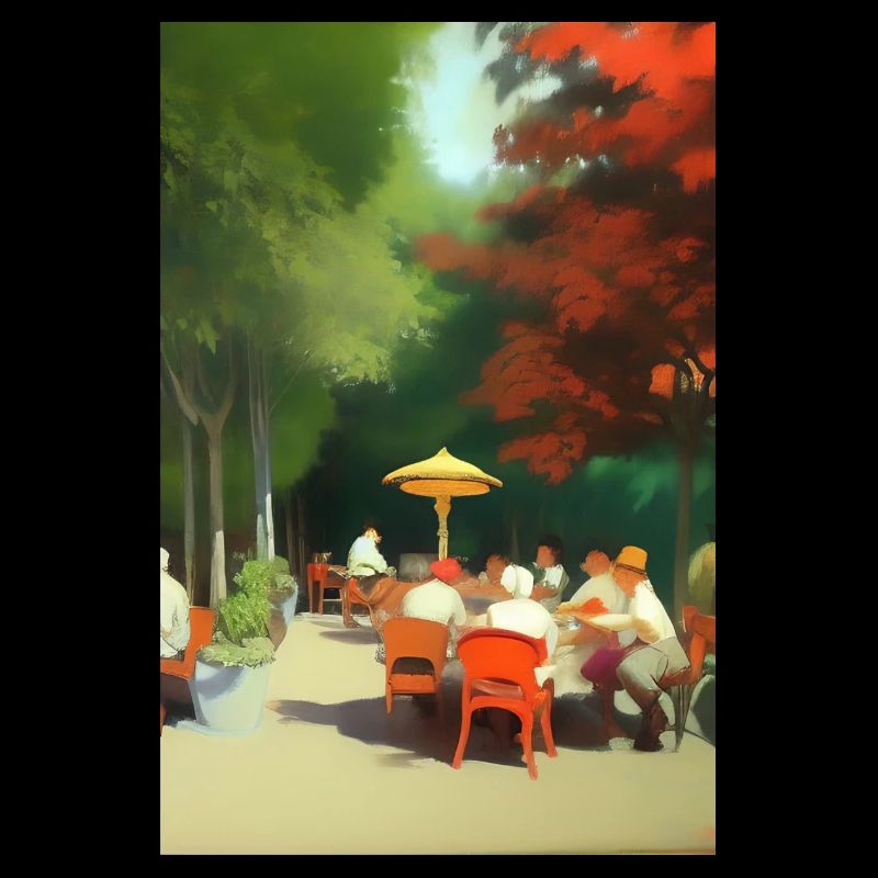 Outdoor Asian Cafe