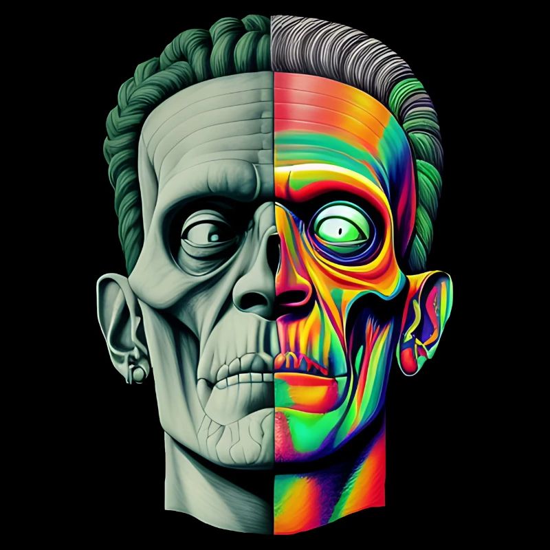 Hipster zombie