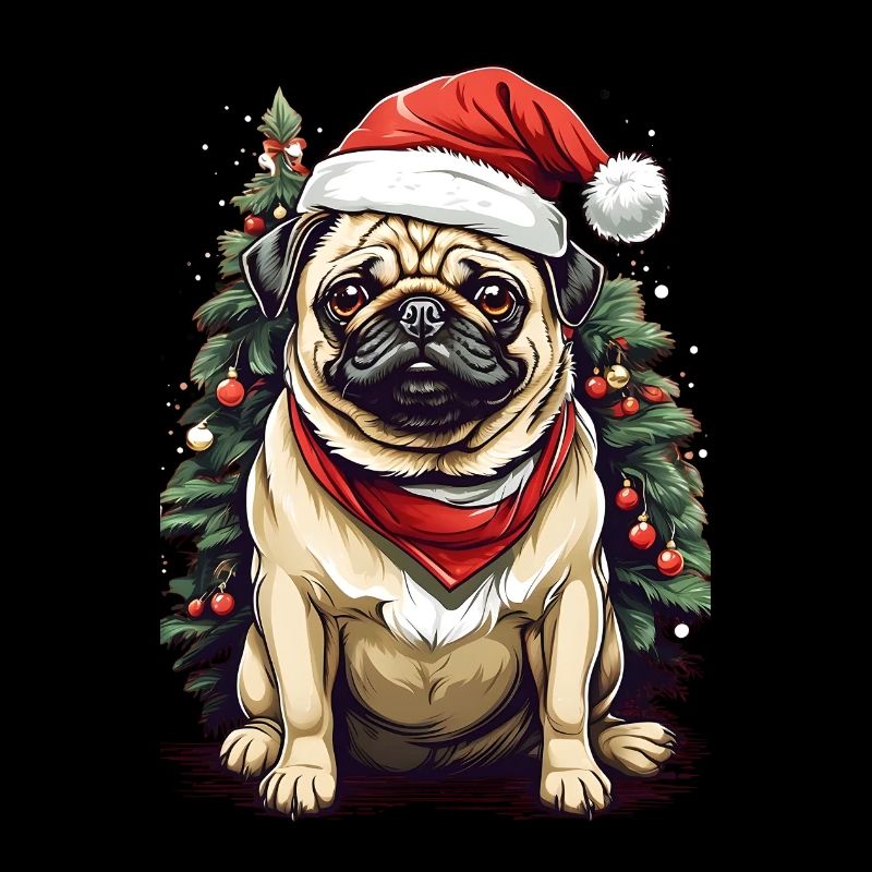 Frohe Weihnachten (Mops)