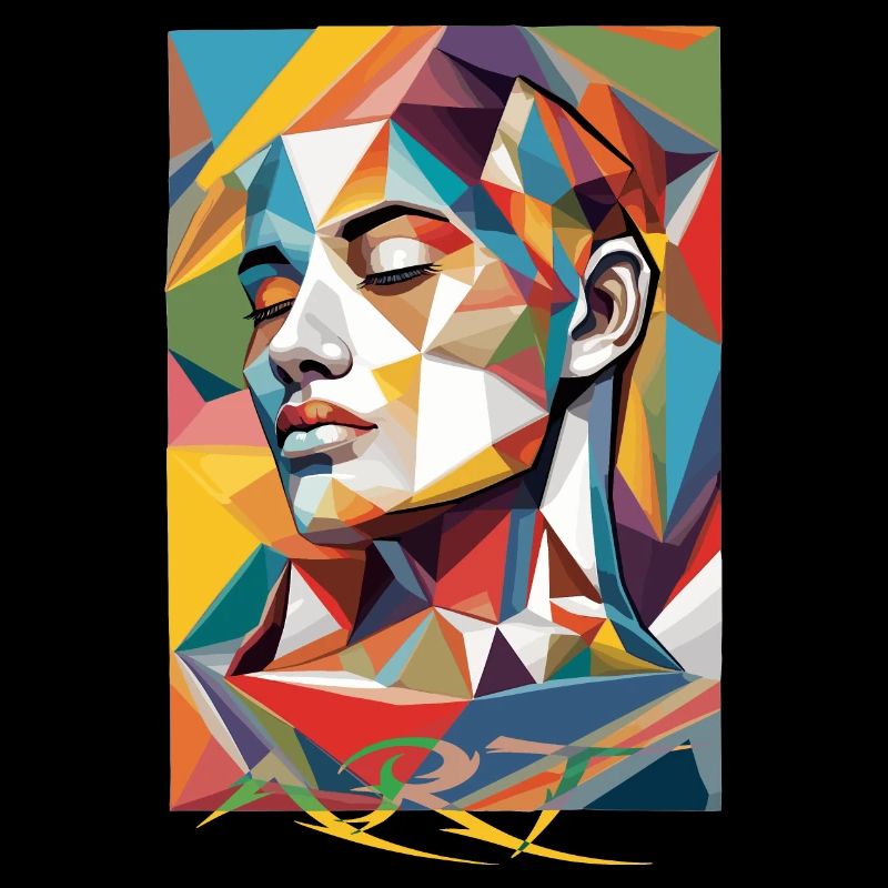 Moderne Gesichts Kunst