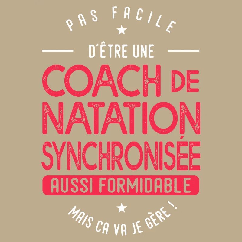 coach Natation synchronisée formidable cadeau