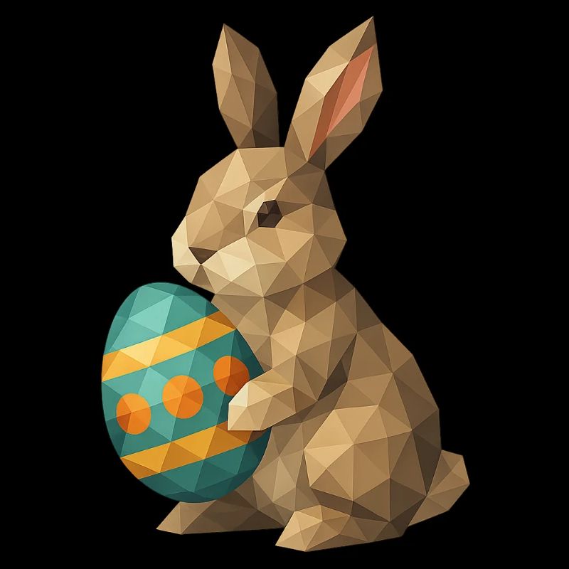 Geometric Easter Bunny