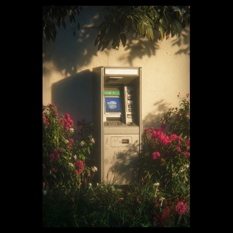 Lonely ATM in Bloom