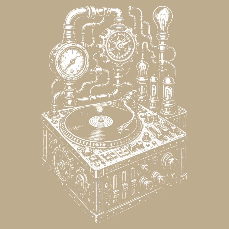 Steampunk-Musikkonsolendesign