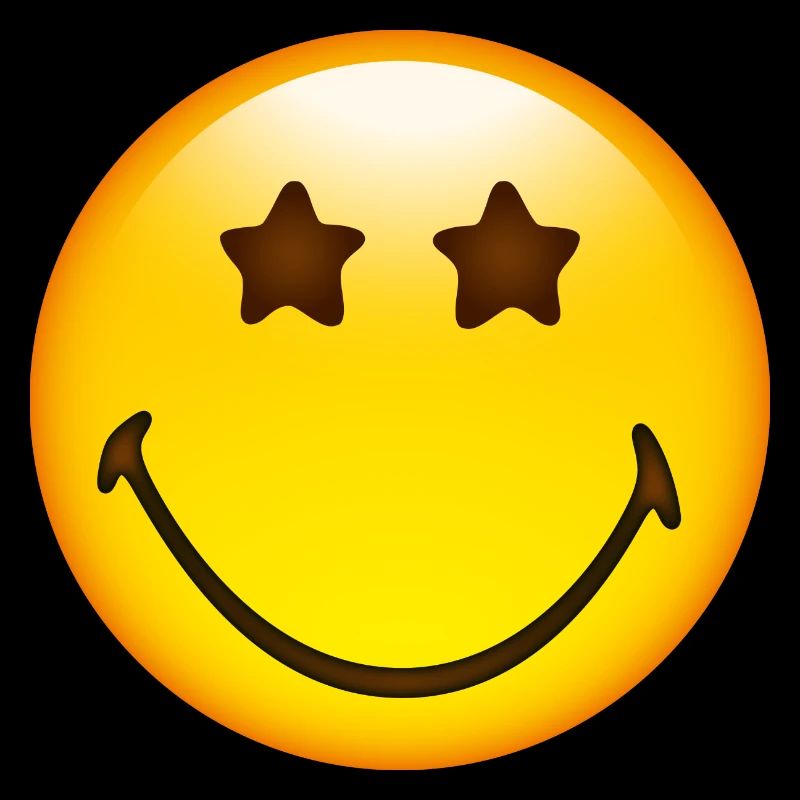 Smiley Glossy Stars