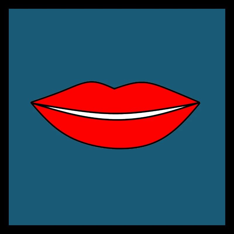 Pop Art lèvres rouge à lèvres affiche cadeau coloré