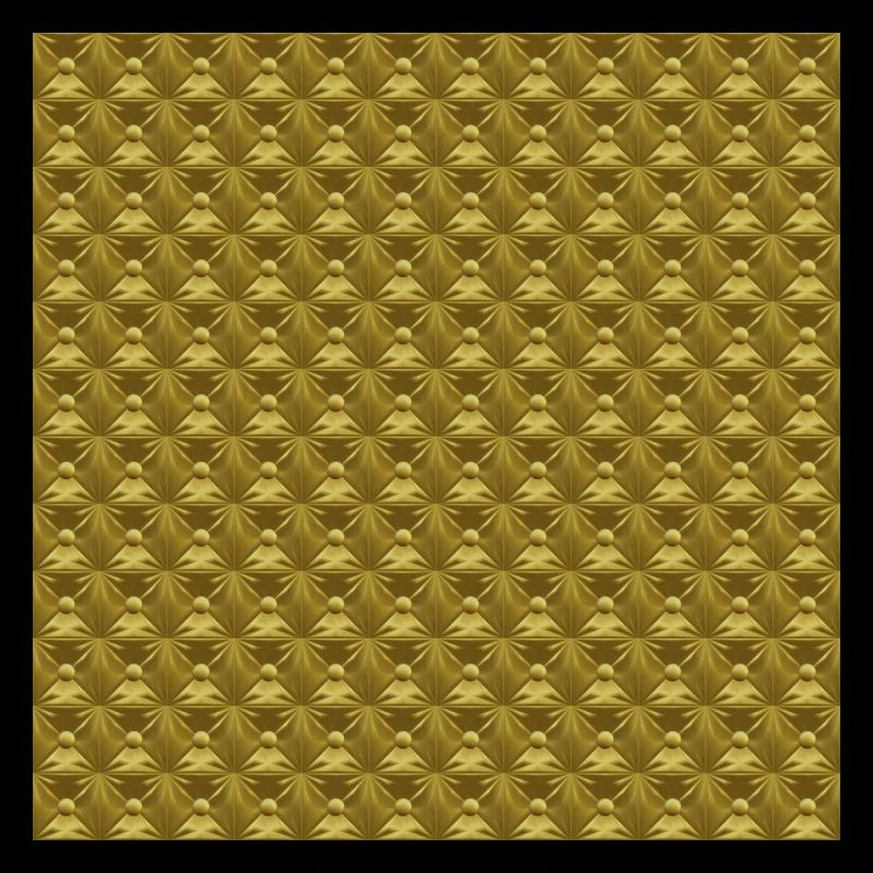 Diamond Tufting pattern Gold