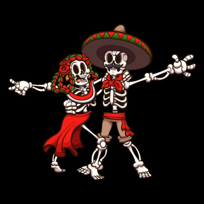 Squelettes mexicains Rumba Dance