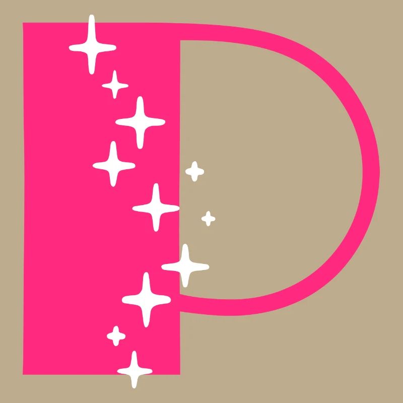 Buchstabe P Glitzer