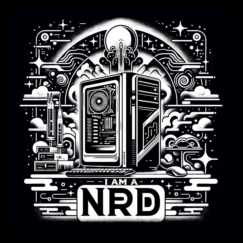 Nerd Pride Noir & Blanc