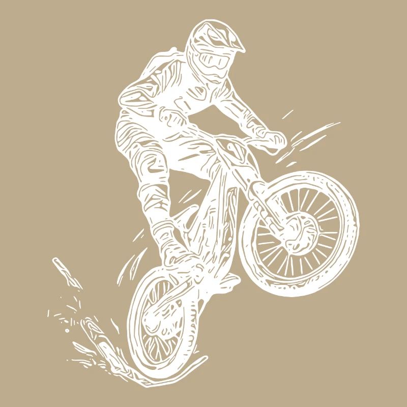 Cooler Radfahrer Mountainbiker