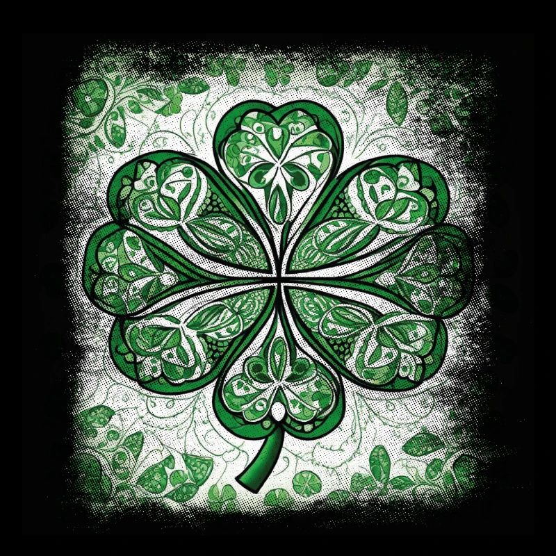 Mandala de la Saint-Patrick Shamrock Irlande