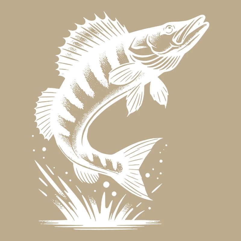 Big Jumping Zander Fish