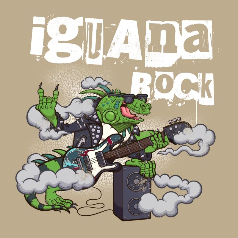 Leguan Rock Cartoon Eidechse Wippe