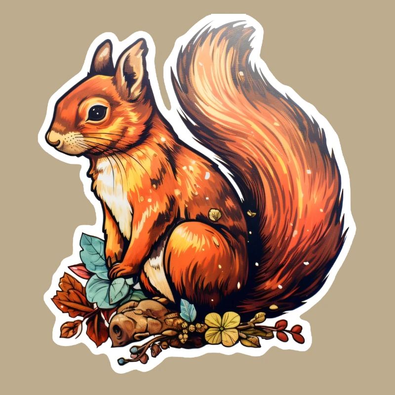 Eichhörnchen putzig