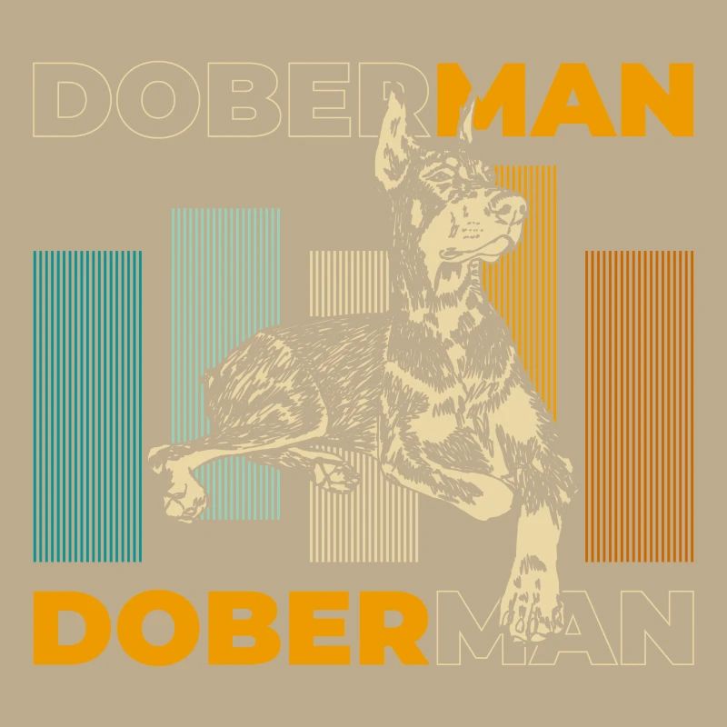 Dobermann Rassehund Hundetraining