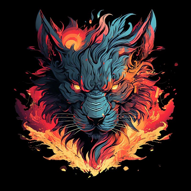 Flammenwolf der Hölle