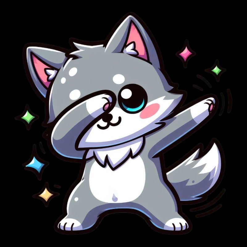 Süßer kleiner Wolf