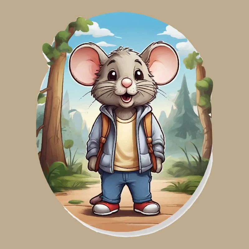 Mouse Cute Kids Drawing Comic