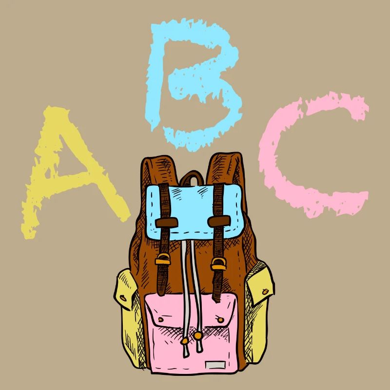 ABC with backpack