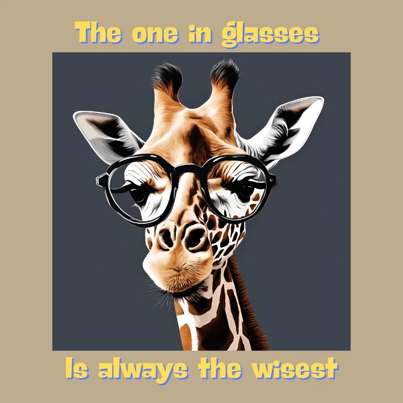 Wise Giraffe with Smart Glasses