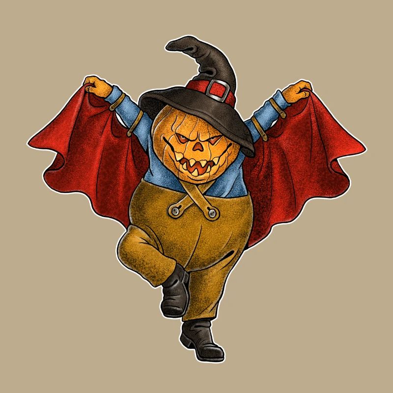 Dancing pumpkin. A fun Halloween design.