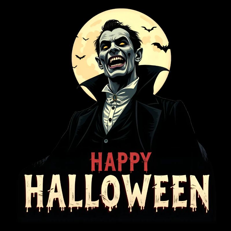 Draculas Halloween-Gruß