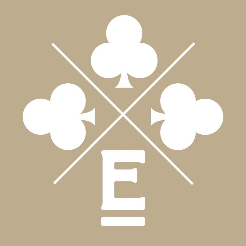 Buchstabe e Glücksklee