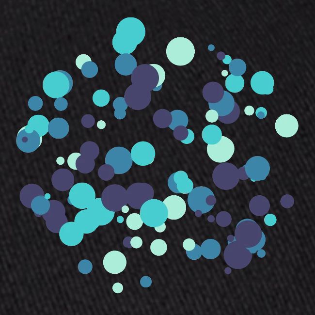 Motif cercles abstraits