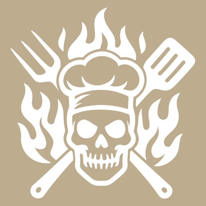 Grill Skull Cook Flame