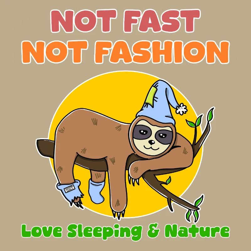 Lazy Sloth Cute Not Fast Nature Lover Sleeping