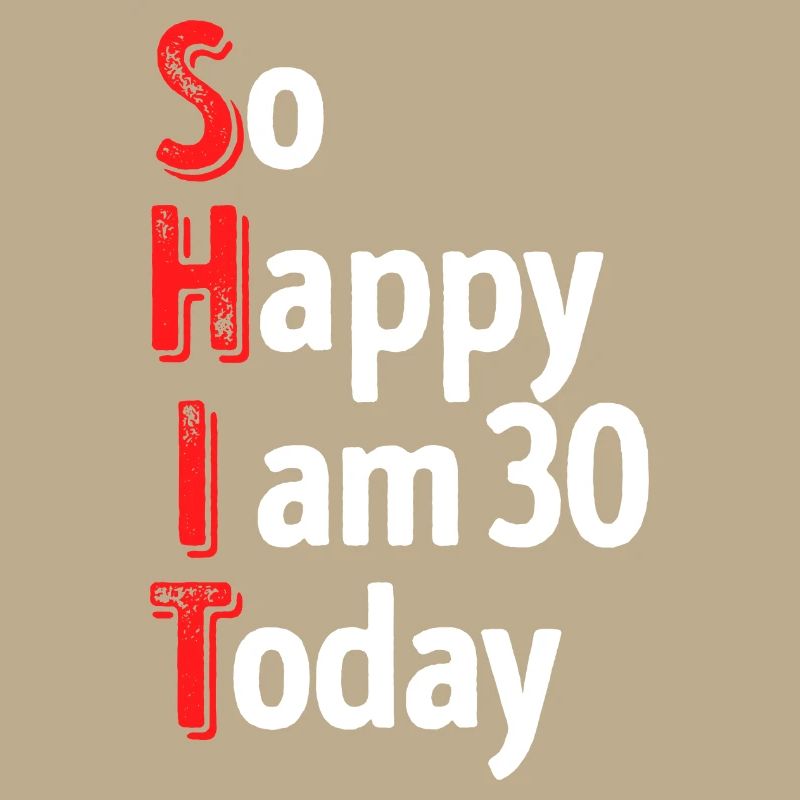 30s Statement Birthday 30 Years Old