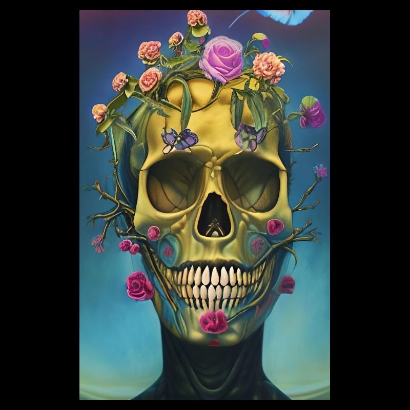 Beautiful fantasy Skull