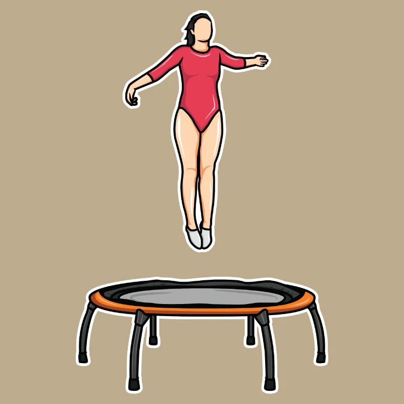 Trampolin Mädel