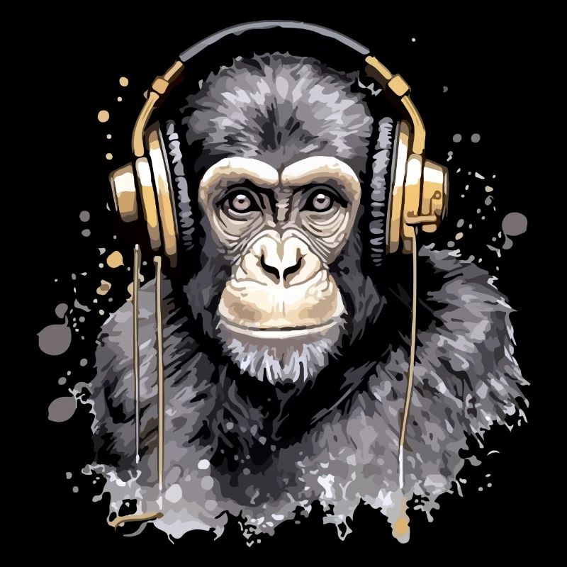 Kili the audiophile monkey