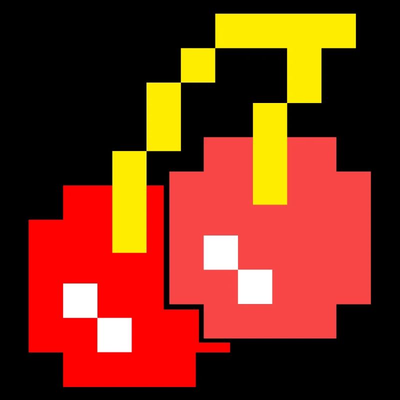 8 Bit Pixel Cherries des années 80 jeu vidéo Halloween