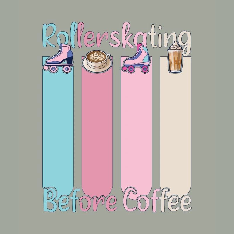 Rollerskater Party Rollerskating Before Coffee