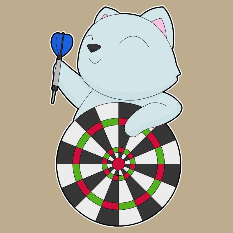 Cible de fléchettes pour chat