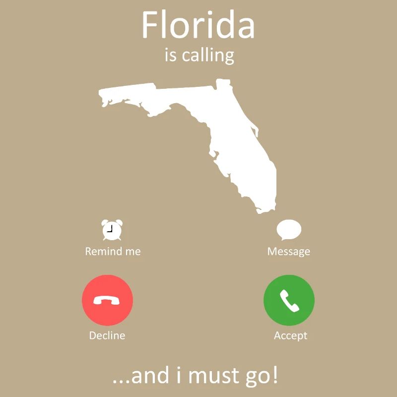 Florida Calling und I Must Go Phone Interface-Kunst