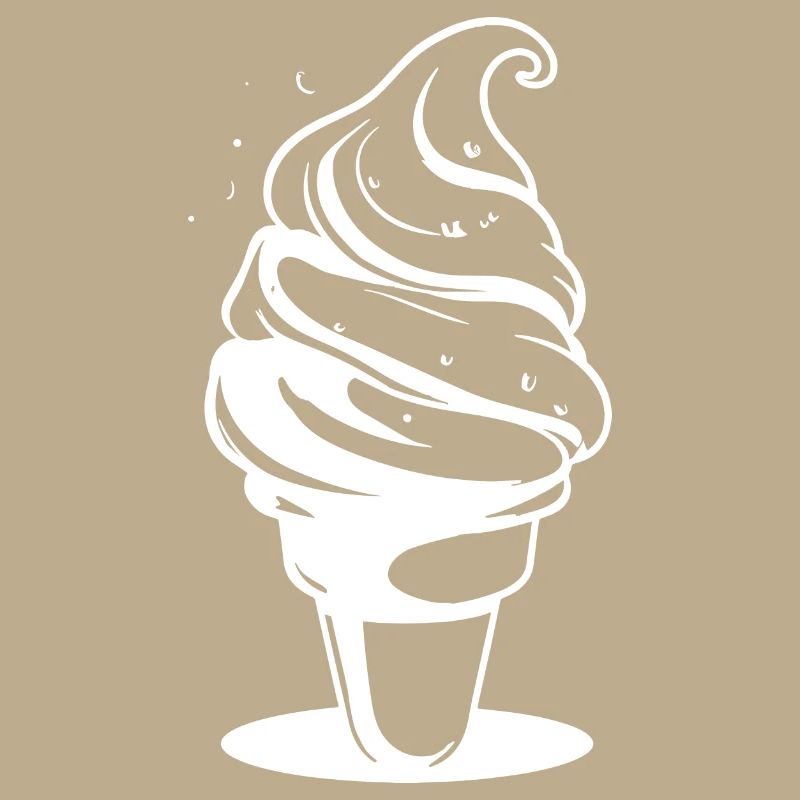 Dessin de crème glacée molle