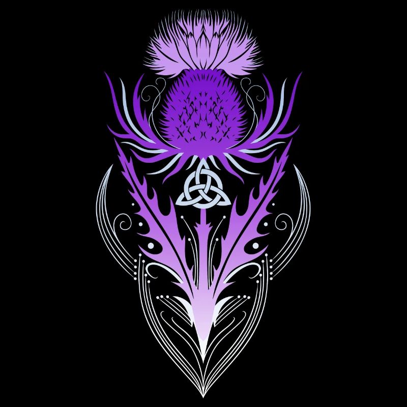 Thistle with Triquetra